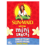 Sun-Maid, Изюм со вкусом йогурта, мини-закуски, ваниль, 10 упаковок, 142 г (5 унций)