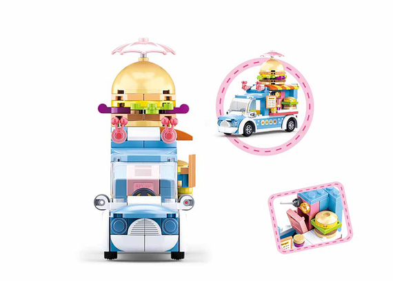 Girl's Dream hamburger wagon