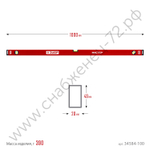 ЗУБР МАСТЕР, 1000 мм, уровень с усиленным профилем (34584-100)