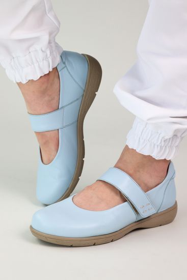1102 Женские балетки (Светло-синий)