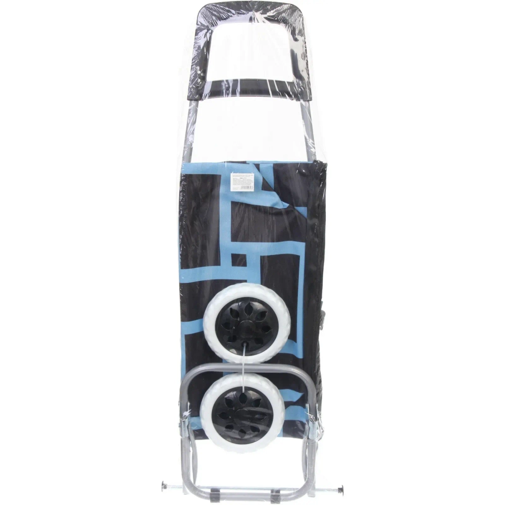 Тележка хозяйственная с сумкой (92*27*33см, колеса 16см,грузоподъемность до 30 кг.) синяя DC312