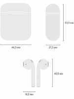 Беспроводные наушники Apple AirPods 2 с зарядным футляром