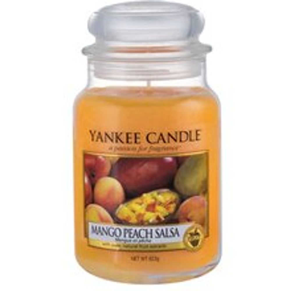 Yankee Candle Mango Peach Salsa Candle (Mango and Peach) - Scented Candle 411.0g