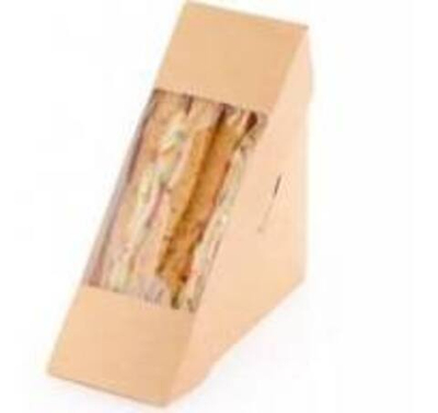 Контейнер ECO SANDWICH 50 с окном Сендвич 130*130*50 (уп50/кор600)