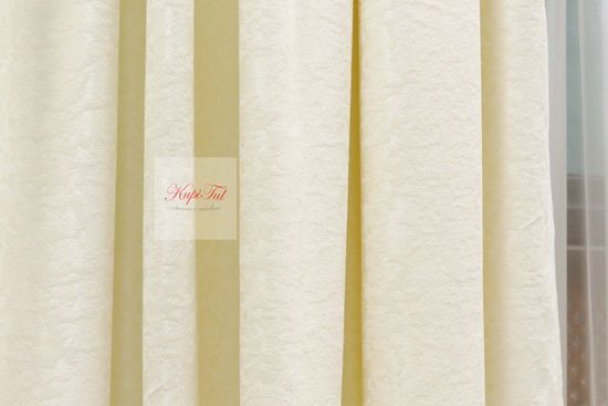 Комплект штор Луи (Cream). Шторы из стриженного бархата