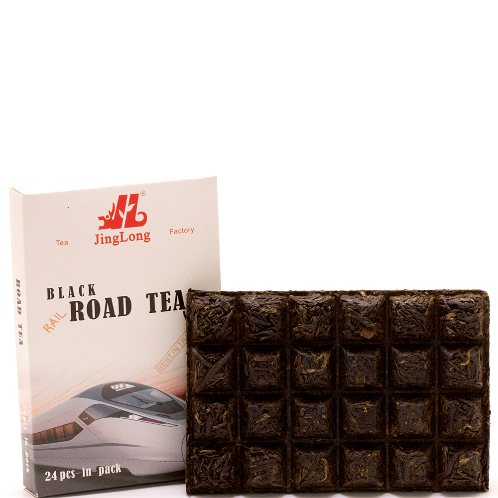 1034М Чай прессованный красный Дянь Хун "Цзинлун, Road Tea" чай 24 ча чжуань, 100гр