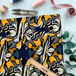 Ткань габардин  зебра глазами пчелы