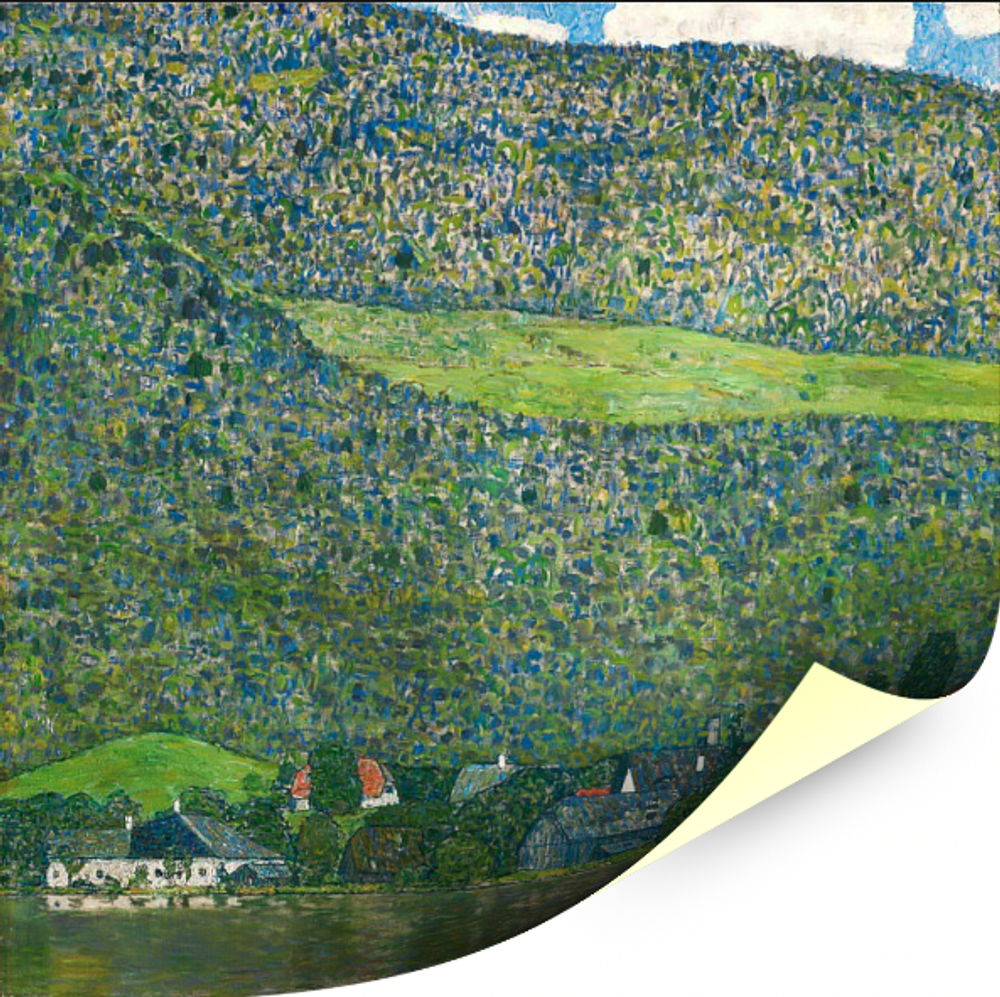 Картина для интерьера Лицльберг на Аттерзе, художник Климт, Густав, печать на холсте Настене.рф