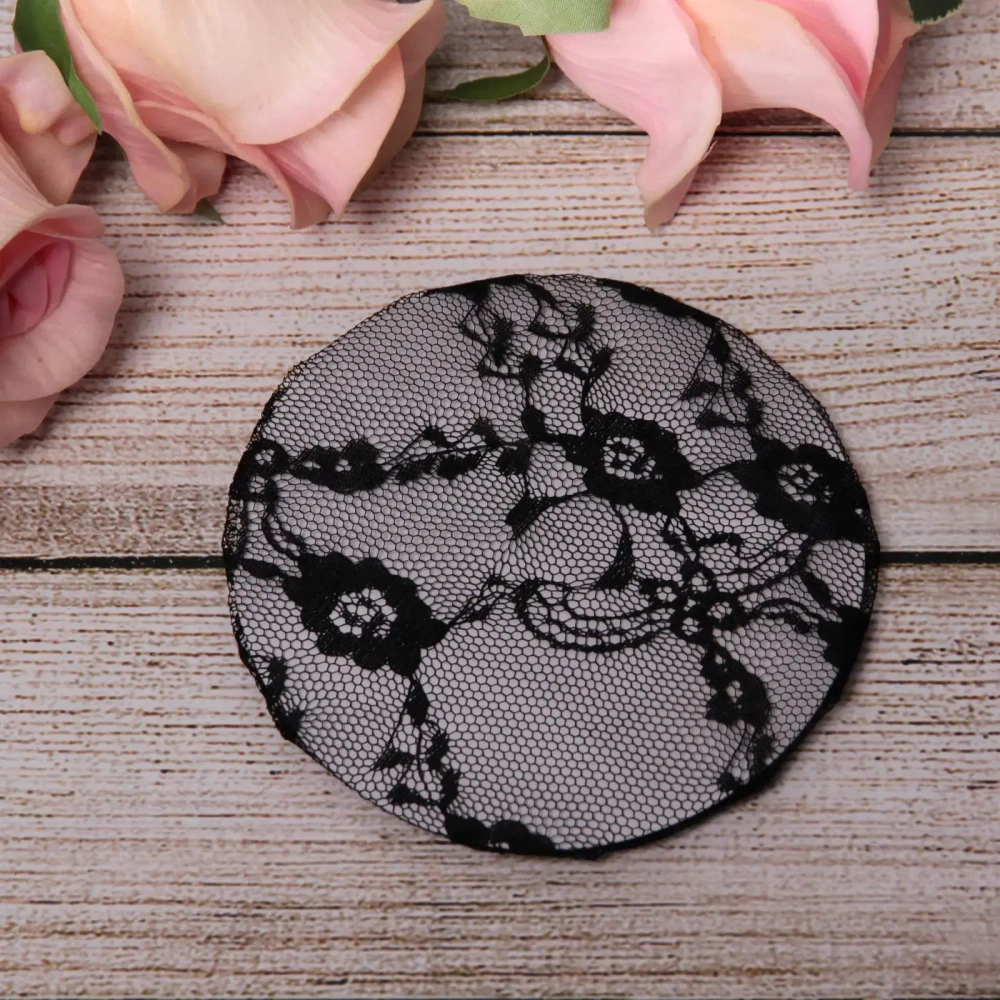 Сетка на пучок «Ballet style - Ажурная», цвет черный, d-10см