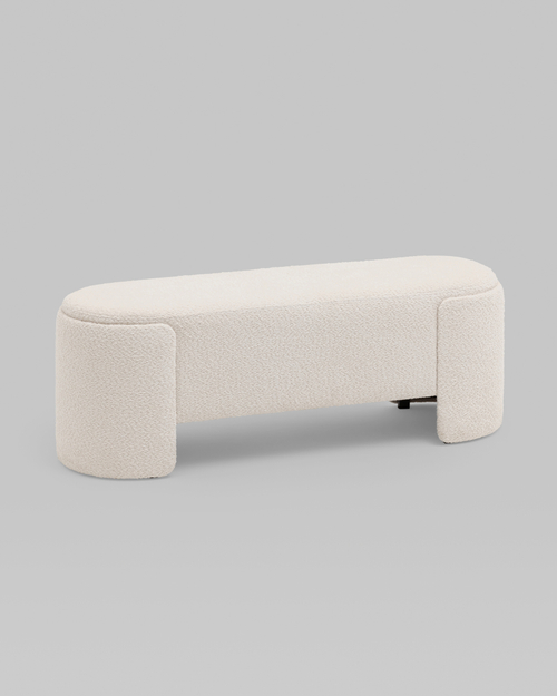 Банкетка Taks букле белый