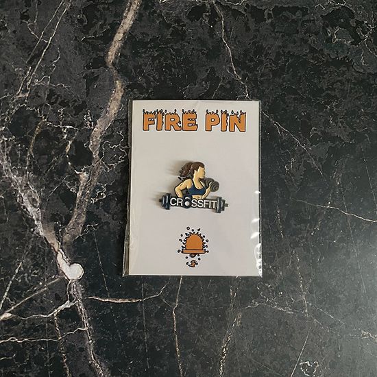 Значок металлический на одежду/Пин. Спорт. Кроссфит. Crossfit
