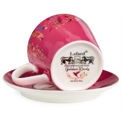 КОФЕЙНЫЙ НАБОР LEFARD "GOLDEN BIRDS" НА 2 ПЕР. 4 ПР. 120 МЛ (КОР=12НАБ.)