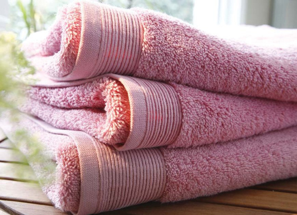 Полотенце 70х140 Blanc des Vosges Uni Bois De Rose розовое