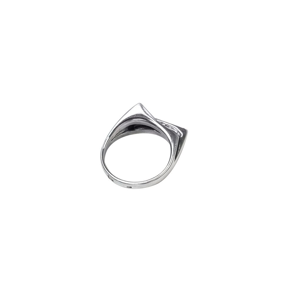 "Гамма" кольцо в серебряном покрытии из коллекции "Black & White" от Jenavi