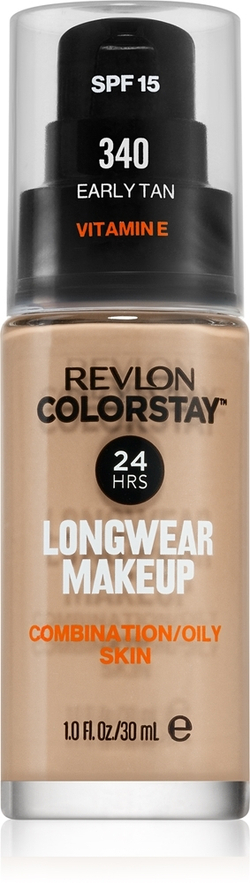 Revlon Cosmetics ColorStay - Долговечная матирующая тональная основа для жирной и комбинированной кожи, 30 ml