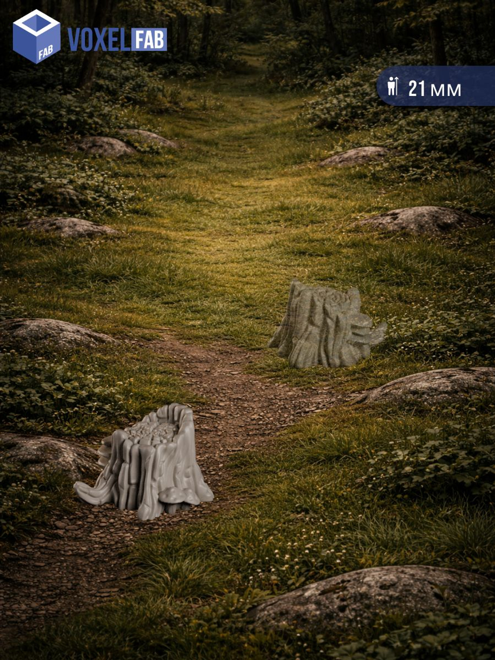 Террейн Заброшенная чаща миниатюры для настольных игр РНИ, ДнД