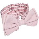 Повязка на голову косметическая «ДАЙМОНД РУШ», бантик, цвет белый, пудровый, небесный и лиловый, 20*7см (ZIP пакет)