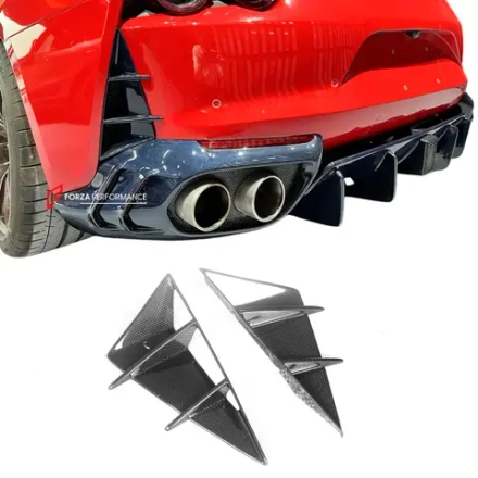 Карбоновые воздухозаборники заднего бампера для Ferrari 812 Superfast GTS 2017-2024 Феррари