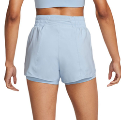 Женские Шорты теннисные Nike Dri-Fit One 2-in-1 Shorts - light armory blue/reflective silver