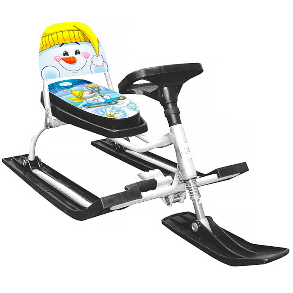 Снегокат Барс комфорт Снеговик желтый