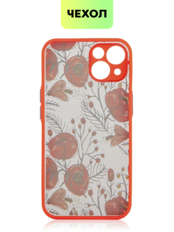 Чехол BROSCORP для Apple iPhone 13 оптом (арт. IP13-ST-TPU-RED-PRINT)