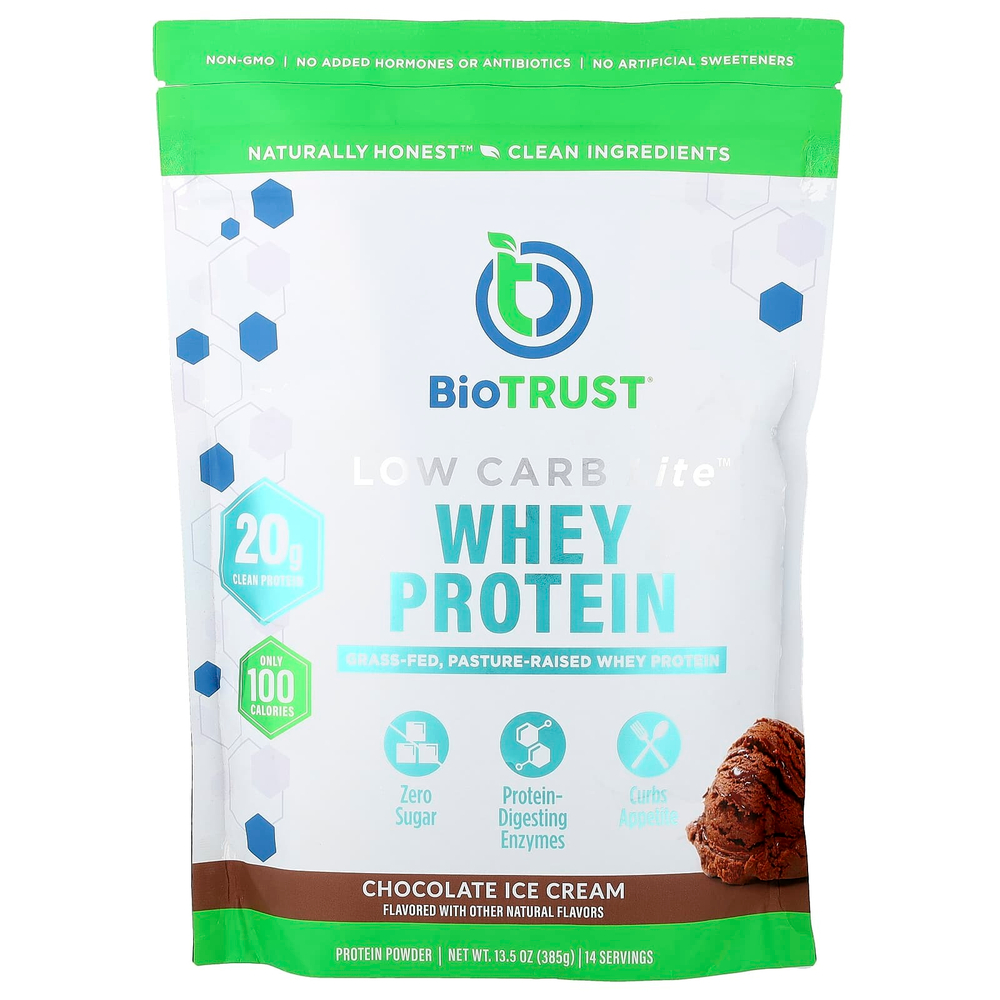 BioTRUST, Low Carb Lite™, сывороточный протеин, со вкусом шоколадного мороженого, 385 г (13,5 унции)