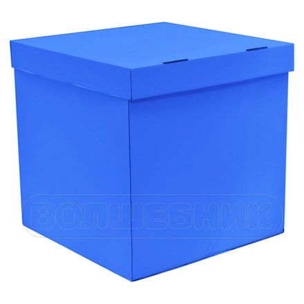 Коробка 70*70*70 см синяя #1302-1157