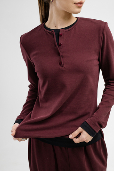 Лонгслив с планкой, М 25153