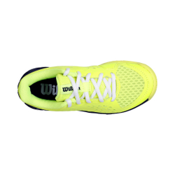 Детские теннисные кроссовки Wilson Rush Pro 4.0 All Court Shoe Kids - Neon Yellow, Black