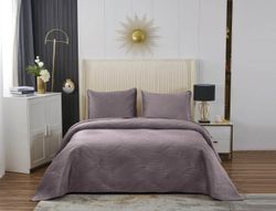 Покрывало 240х260 и 2 наволочки 50x70 Sofi De MarkO Жизель фиолетовое