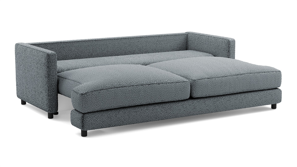 Диван Ибица Camel 26 215*116*93 см, Серый Букле Еврокнижка Фиеста