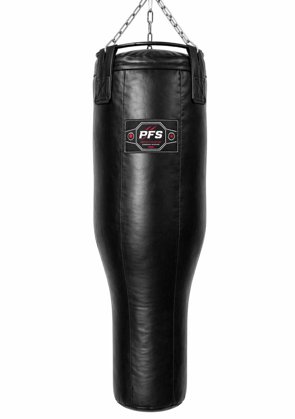 PFS-ProFightingSport груша боксерская 130×50 см ПВХ черная фигурная (гильза)