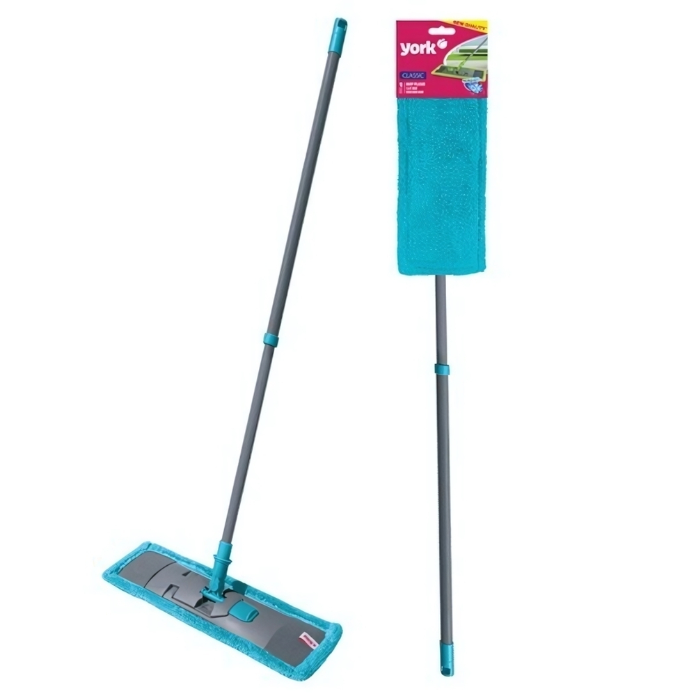 Швабра Классик с телескопической рукояткой 130 см, насадка микрофибра YORK