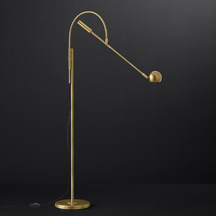 Торшер Restoration Hardware Orbiter Ii Task Floor Brass By Imperiumloft