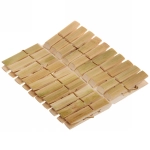 Прищепки бельевые Селфи бамбук (20шт) 7см