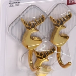 Крючки в наборе 3шт на липком слое «ЛАМИНГТОН», прозрачные, 21,5*13,5нагрузка 3кг