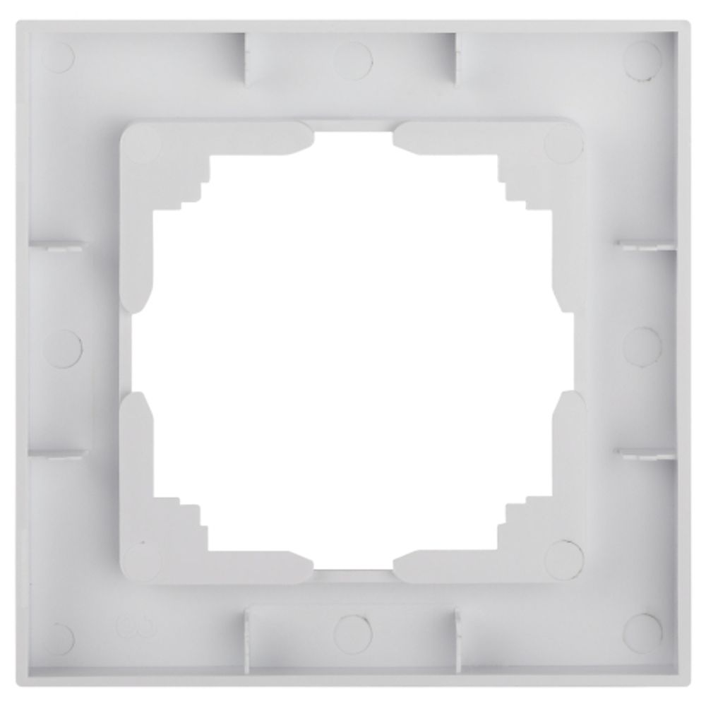 Рамка для розеток и выключателей Intro Accent 6-501-01 на 1 пост, СУ, белый | Intro
