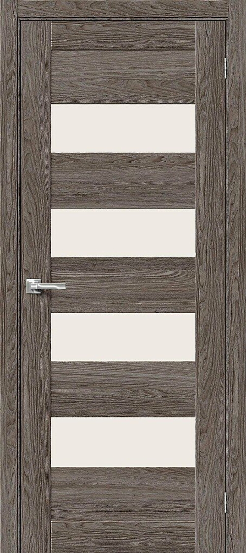 Дверь Браво-23 / Цвет Ash Wood / Стекло Magic Fog / Двери Браво