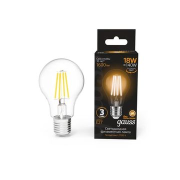 Лампа светодиодная Filament А60 E27 18W 2700K 102902118 Gauss