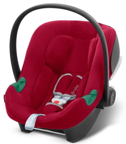 Коляска Cybex Balios S Lux TPE complete Aton B2 Dynamic Red 3 в 1 Stormy Blue с дождевиками