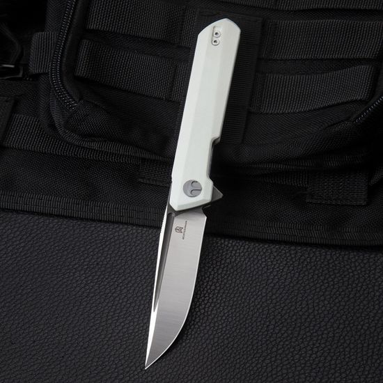 BESTECHMAN BMK01G Dundee - нож складной, рукоять белый G10, клинок D2