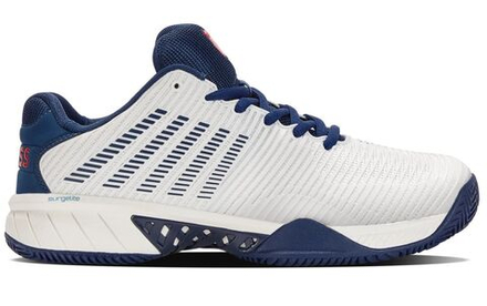 Теннисные кроссовки K-Swiss Hypercourt Express 2 HB - blanc de blanc/blue opal/lollipop