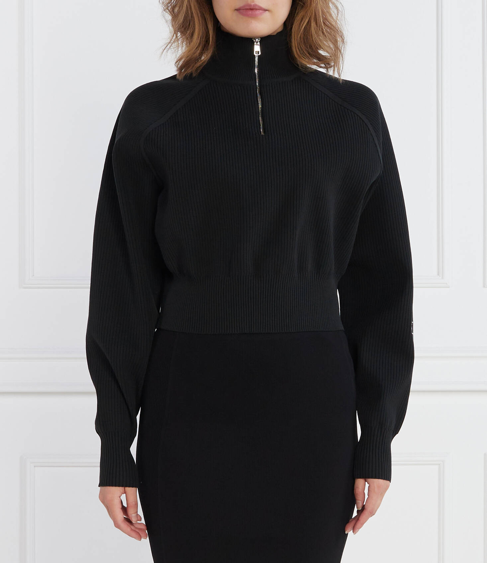 Свитер HALF ZIP CALVIN KLEIN JEANS - черный(J20J221967)