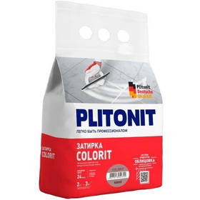 Затирка Plitonit (Плитонит) Colorit для плиточных швов цементная какао 2 кг
