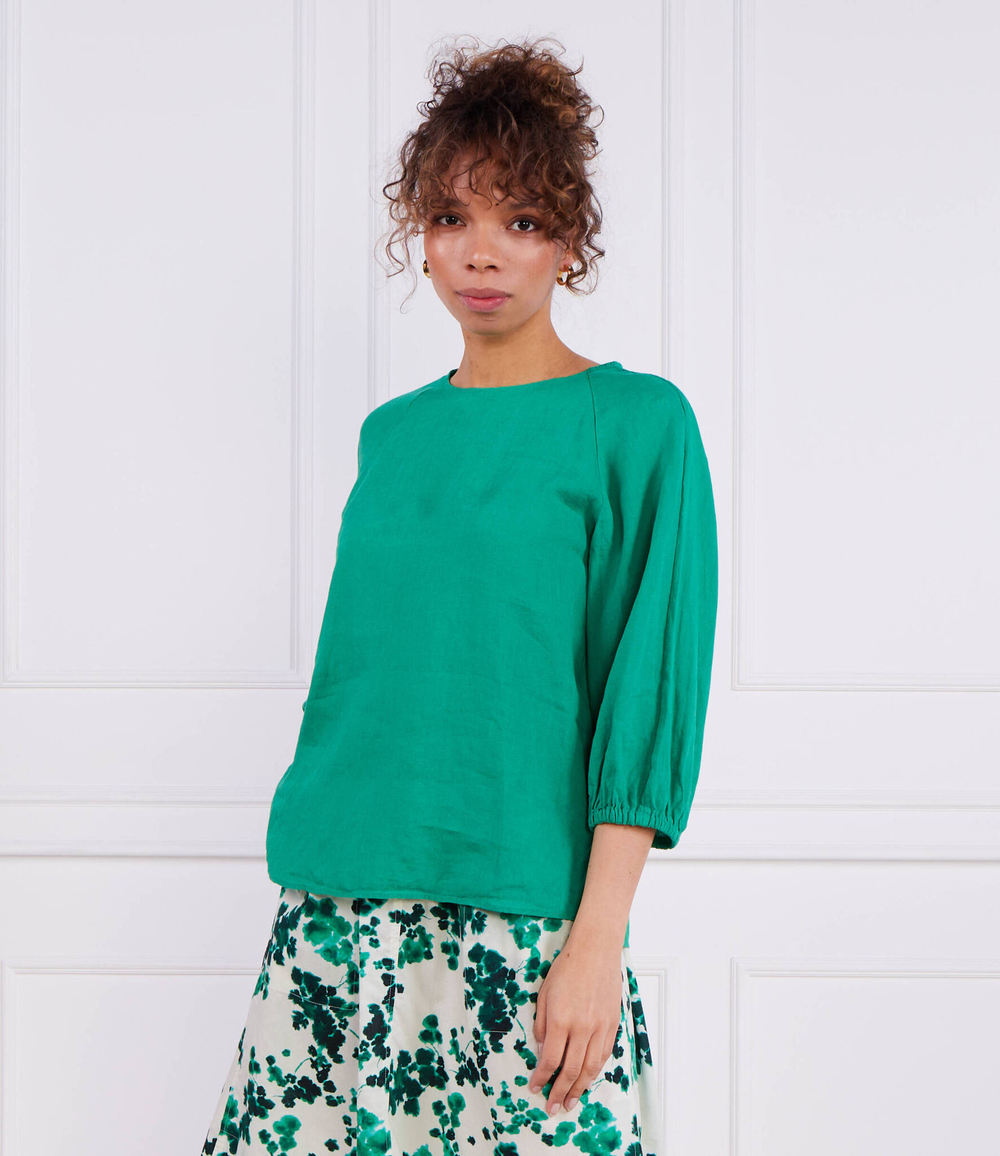 Льняная блузка Marc O' Polo - зеленый(303 1305 41053)