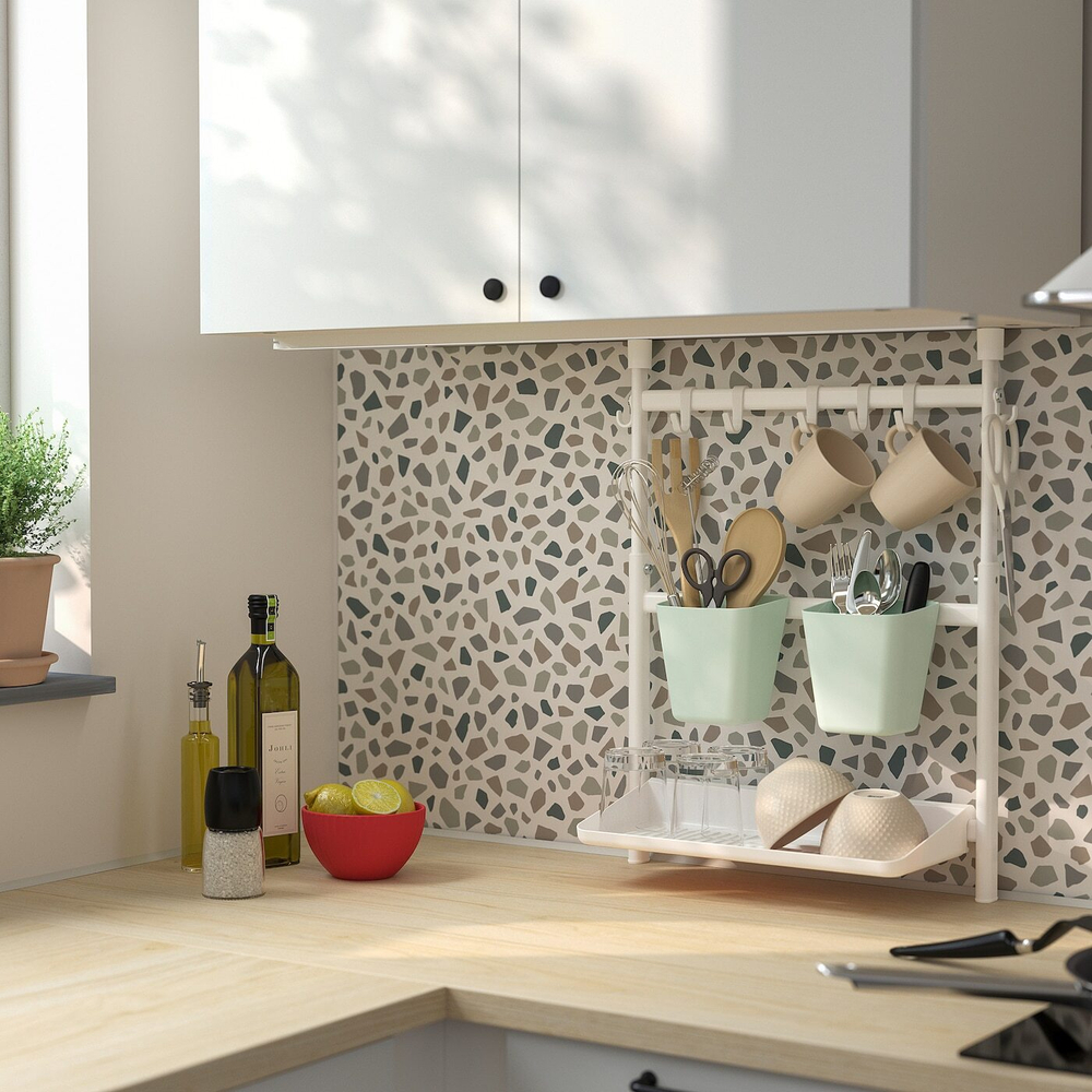 IKEA SUNNERSTA  (ИКЕА СУННЕРСТА)  -  Контейнер, бледно-зеленый, 12x11 см