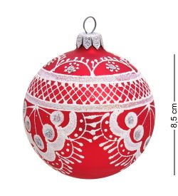 Элита НФШ-1281 Набор ел.украшений Шар 2шт «Кружевница» 85 мм