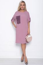 Платье Кайла люкс с карманом (сирень) П10874 LT Collection