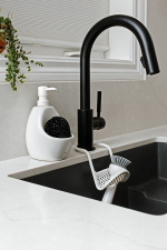 Диспенсер для мыла с подставкой для губки joey, 590 мл, белый