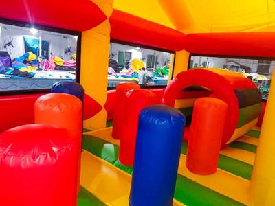 Коммерческий надувной батут «Спорткомплекс» с крышей, 7x7x4.5 м